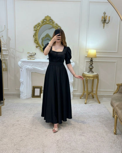 Robe Noor - Tissu Crepe Barbie