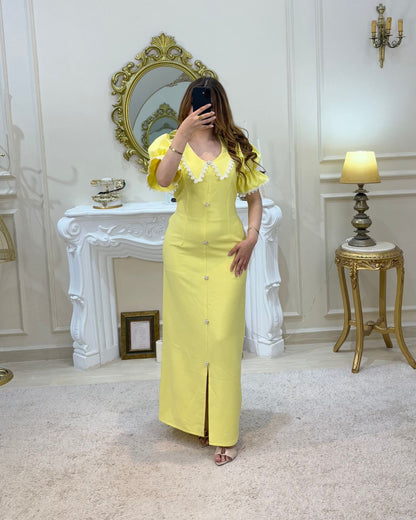 Robe Ryma - Tissu Crepe Barbie