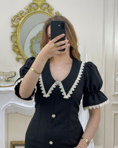Robe Ryma - Tissu Crepe Barbie
