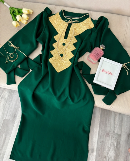 Robe Arabe - Tissu Crepe Barbie
