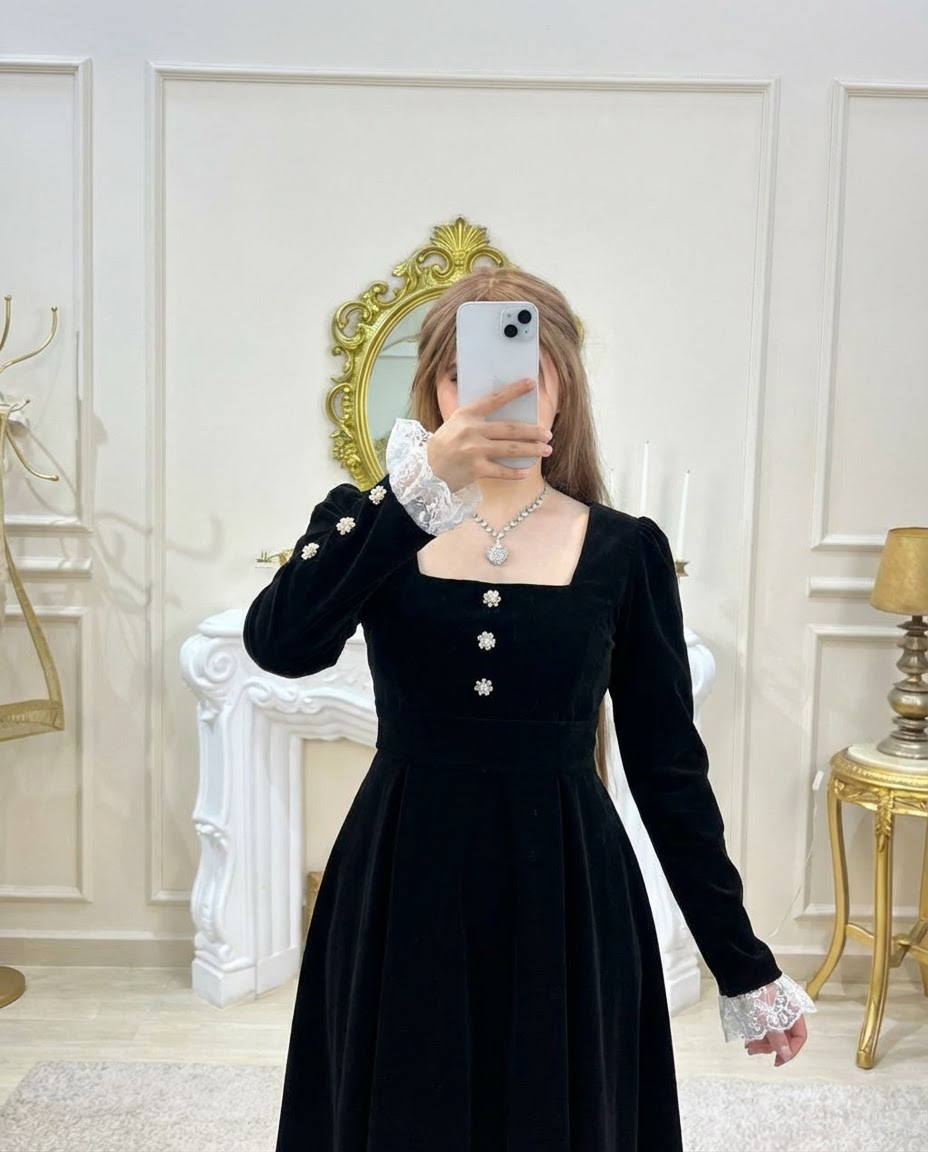 Robe Victoria - Tissu Daim Japonais