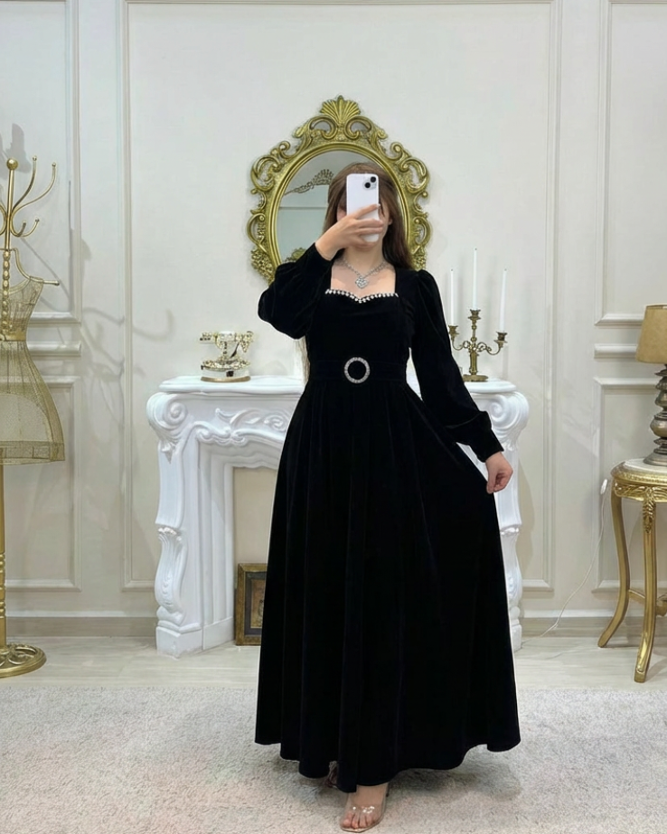 Robe Nesrine - Tissu Daim Japonais